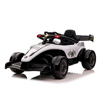 Blazin Wheels 12V White F1 Ride on w/ RC