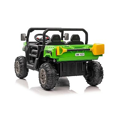Blazin Wheels 12V Green Utility Truck w/ RC