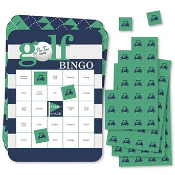 Big Dot Of Happiness Par-tee Time - Golf Bingo Cards & Markers - Party Bingo Game - 18 ct