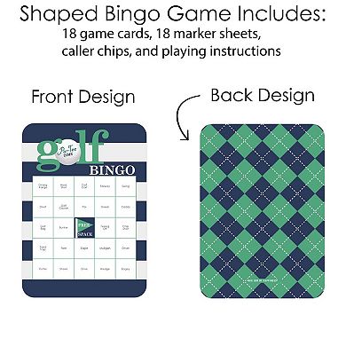 Big Dot Of Happiness Par-tee Time - Golf Bingo Cards & Markers - Party Bingo Game - 18 Ct