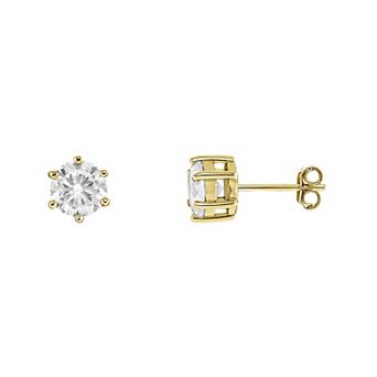 PRIMROSE 18k Gold Plated Cubic Zirconia Stud Earrings