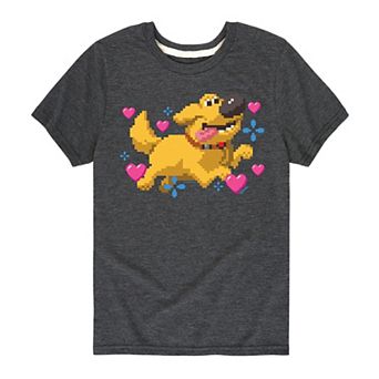 Disney's Up Boys 8-20 Dug Hearts Graphic Tee