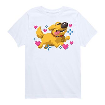 Disney's Up Boys 8-20 Dug Hearts Graphic Tee