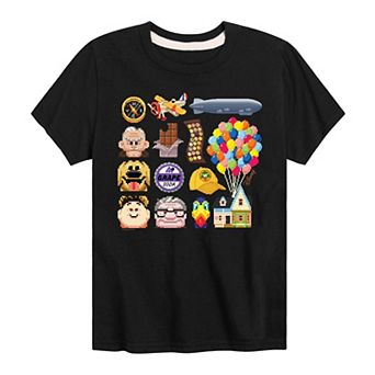 Disney's Up Boys 8-20 Character Icon Grid Graphic Tee