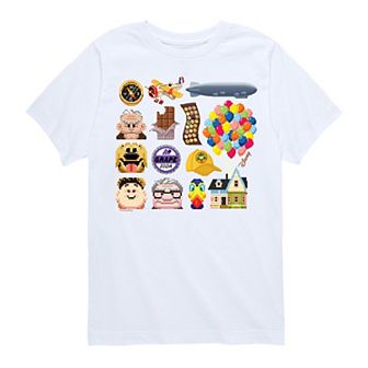 Disney's Up Boys 8-20 Character Icon Grid Graphic Tee