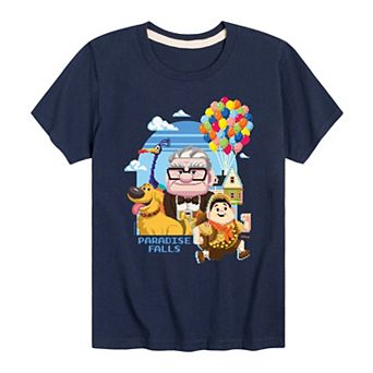 Disney's Up Boys 8-20 Carl Russell Friend Group Graphic Tee
