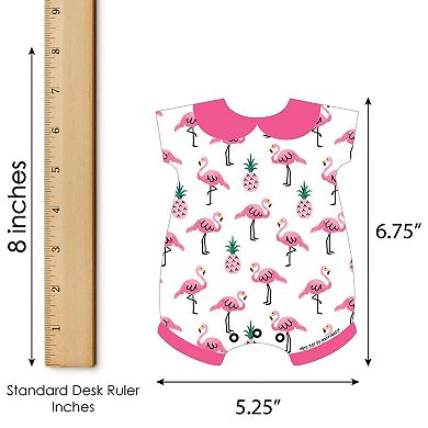 Big Dot Of Happiness Pink Flamingo Party Like A Pineapple Baby Shower Shaped Bingo Game 18 Ct