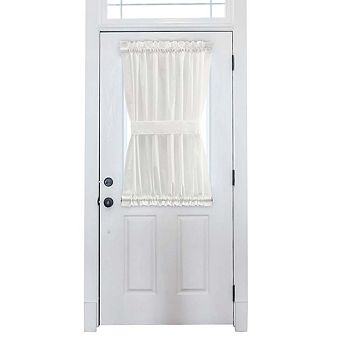 Stacey 1.5" Rod Pocket High Quality Fabric Solid Color Door Panel