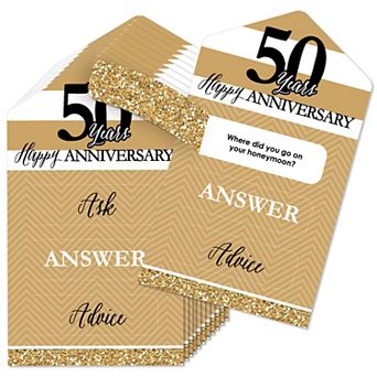 Big Dot Of Happiness We Still Do 50th Wedding Anniversary Conversation Starters 12 Pull Tabs