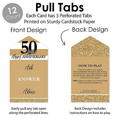 Big Dot Of Happiness We Still Do 50th Wedding Anniversary Conversation Starters 12 Pull Tabs