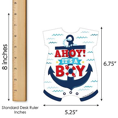 Big Dot Of Happiness Ahoy It's A Boy - Picture Cards & Markers - Baby Shower Bingo Game 18 Ct