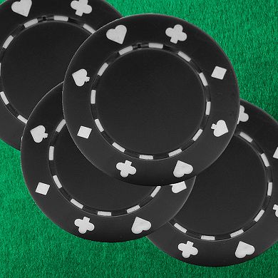 Set Of 100 Suited Poker Chips