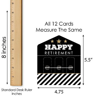 Big Dot Of Happiness Happy Retirement Party Game Pickle Cards Pull Tabs 3-in-a-row 12 Count