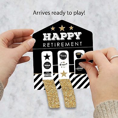 Big Dot Of Happiness Happy Retirement Party Game Pickle Cards Pull Tabs 3-in-a-row 12 Count