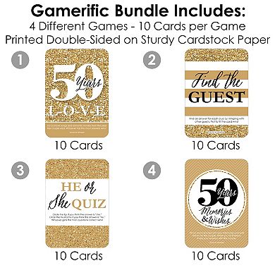 Big Dot Of Happiness We Still Do 50th Wedding Anniversary 4 Party Games Gamerific Bundle