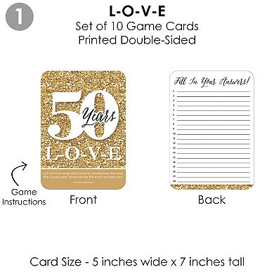 Big Dot Of Happiness We Still Do 50th Wedding Anniversary 4 Party Games Gamerific Bundle