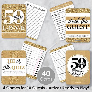Big Dot Of Happiness We Still Do 50th Wedding Anniversary 4 Party Games Gamerific Bundle