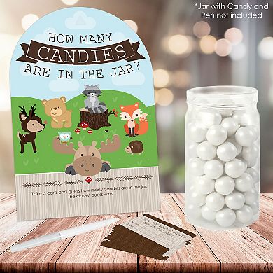 Big Dot Of Happiness Woodland Creatures Baby Shower & Birthday Party Game Candy Guessing Game