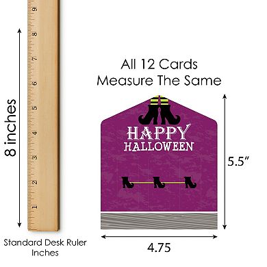 Big Dot Of Happiness Happy Halloween Witch Party Game Pickle Cards Pull Tabs 3-in-a-row 12 Ct