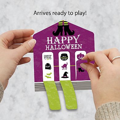 Big Dot Of Happiness Happy Halloween Witch Party Game Pickle Cards Pull Tabs 3-in-a-row 12 Ct