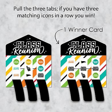 Big Dot Of Happiness Still Got Class Reunion Party Game Cards - Pull Tabs 3-in-a-row 12 Ct