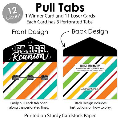 Big Dot Of Happiness Still Got Class Reunion Party Game Cards - Pull Tabs 3-in-a-row 12 Ct