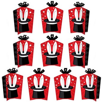 Big Dot Of Happiness Ta-da, Magic Show - Decor Magical Party Fold & Flare Centerpieces 10 ct