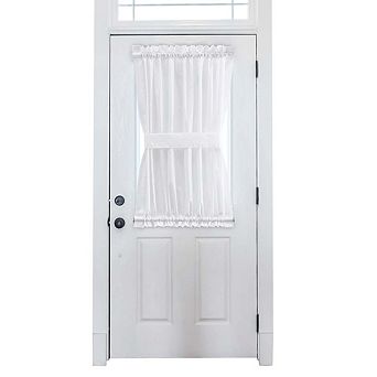 Stacey 1.5" Rod Pocket High Quality Fabric Solid Color Door Panel