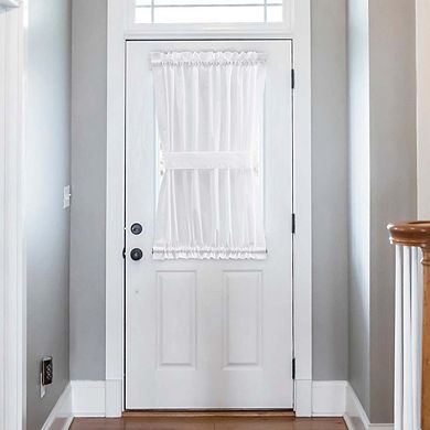 Stacey 1.5" Rod Pocket High Quality Fabric Solid Color Door Panel