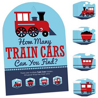 Big Dot Of Happiness Railroad Party Crossing Birthday Party & Baby Shower Hide And Find Game