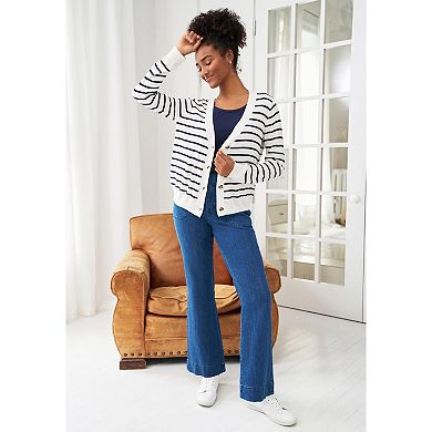 ellos Plus Size Boxy Cardigan