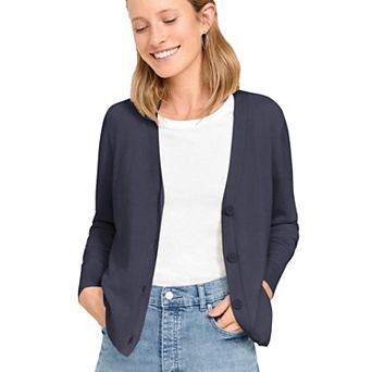 ellos Plus Size Boxy Cardigan