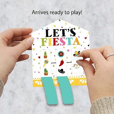 Big Dot Of Happiness Let's Fiesta Mexican Fiesta Game Cards Pull Tabs 3-in-a-row 12 Count