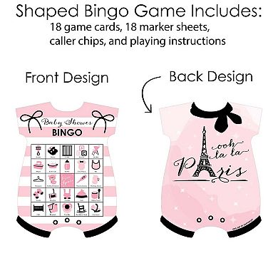 Big Dot Of Happiness Paris, Ooh La La - Picture Cards & Markers Baby Shower Bingo Game 18 Ct