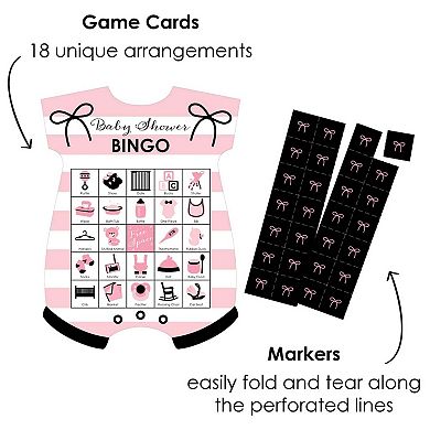 Big Dot Of Happiness Paris, Ooh La La - Picture Cards & Markers Baby Shower Bingo Game 18 Ct