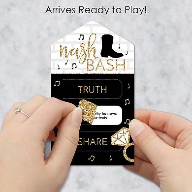 Big Dot Of Happiness Nash Bash - Bachelorette Party Game - Truth, Dare, Share Pull Tabs 12 Ct