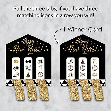 Big Dot Of Happiness New Year’s Eve Gold Party Game Pickle Cards Pull ...