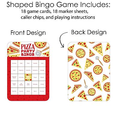Big Dot Of Happiness Pizza Party Time Cards/markers Baby Shower Or Birthday Bingo Game 18 Ct