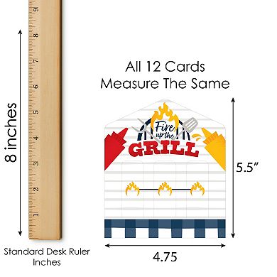 Big Dot Of Happiness Fire Up The Grill Summer Bbq Picnic Game Pull Tabs 3-in-a-row 12 Ct