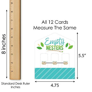 Big Dot Of Happiness Empty Nesters Empty Nest Party Game Cards Pull Tabs 3-in-a-row 12 Ct
