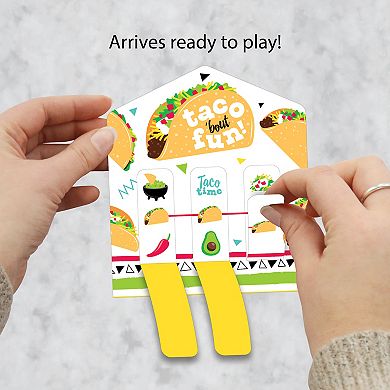 Big Dot Of Happiness Taco 'bout Fun - Mexican Game Pickle Cards - Pull Tabs 3-in-a-row - Set Of 12