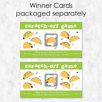 Big Dot Of Happiness Taco 'bout Fun - Mexican Fiesta Game Scratch Off Cards - 22 Count