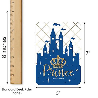 Big Dot Of Happiness Royal Prince Charming Picture Cards & Markers Birthday Bingo Game 18 Ct