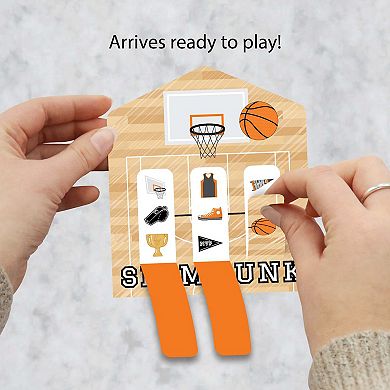 Big Dot Of Happiness Nothin' But Net - Basketball Party Game Cards Pull Tabs 3-in-a-row 12 Ct