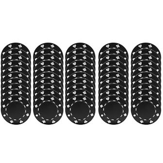 Set Of 50 Suited Poker Chips