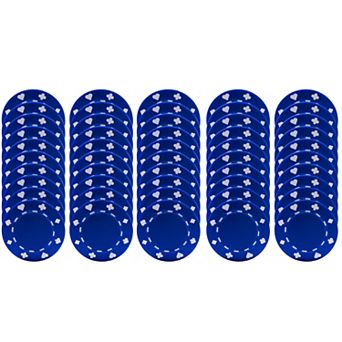 Set Of 50 Suited Poker Chips