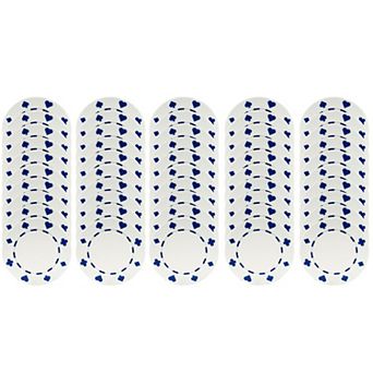 Set Of 50 Suited Poker Chips