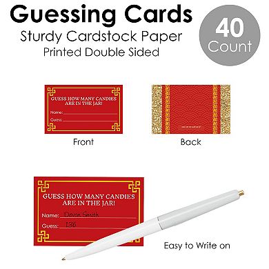 Big Dot Of Happiness Chinese New Year How Many Candies Lunar New Year Candy Guessing Game
