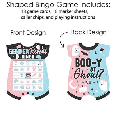 Big Dot Of Happiness Boo-y Or Ghoul Cards & Markers Halloween Gender ...