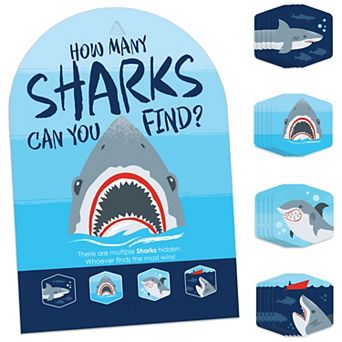 Big Dot Of Happiness Shark Zone - Jawsome Party Or Birthday Party Hide And Find Game